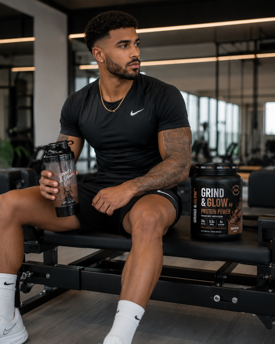 Grind & Glow AU Protein Power – Chocolate Premium Whey Protein