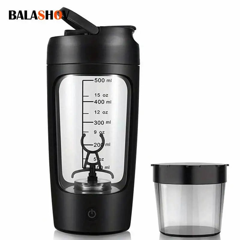 Grind & Glow AU Electric Protein Shaker Bottle – USB-C Rechargeable Mixer Cup