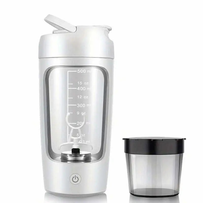 Grind & Glow AU Electric Protein Shaker Bottle – USB-C Rechargeable Mixer Cup